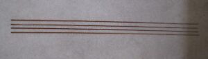 Bamboo Fly Rod Tips Blanks (4) 1960's Phillipson, Wright & McGill.