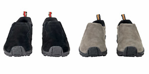 Merrell Men's Jungle Moc Shoe EVA Footbed Slip On Suede leather Gray Black Color