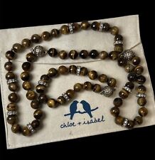 Chloe and Isabel Tiger Eye 3 In 1 Convertible Necklace - N349TI