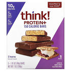 Protein+ 150 Calorie Bars, S'mores, 5 Bars, 1.41 oz (40 g) Each
