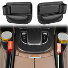 2Pcs Car Seat Gap Filler Organizer with Cup Holder Leather  Car Seat Gap Filler (For: Seat)