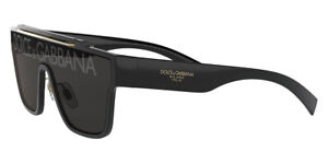 Authentic Dolce Sunglasses DG  6125- 501/M Black w/Silver/Grey Lens 35mm  