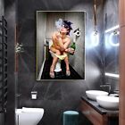 Modern Toilet Sexy Woman Canvas Painting Canvas Wall Art Home Decor Wall Picture