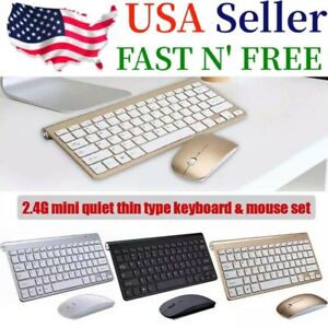Mini Wireless Keyboard With Mouse Set Waterproof 2.4G For Mac Apple PC Computer