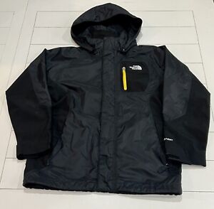 The North Face Atlas Triclimate HyVent Jacket Black Yellow Full Zip Youth Medium