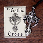 Large Gothic Necklace Vampire Cross Pendant Tribal Fashion Jewelry