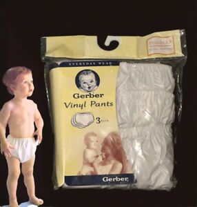 Gerber vinyl plastic pants diaper cover shorts baby toddler XL 3T Everyday Wear
