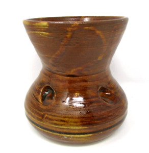 Art Pottery Vase Signed Phil Heavy 6 inch