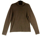 NEW M Magaschoni Cashmere Turtleneck Sweater in Dark Brown size M #S6255