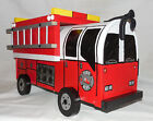 NEW Red FD. Hand Painted Fire Truck Mailbox Handpainted Firetruck Mail Box ..