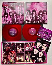 KISS 2 LP RED VINYL VIVANT IV USA 1986 INCLUDING TOURBOOK & OBI