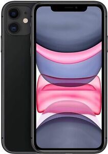 Apple iPhone 11 128GB Factory Unlocked 4G LTE Smartphone - Black-Very Good
