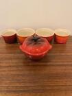 Le Creuset Rum Can Tomato Mini Cocotte Set Red Cooking Tool Oven Wear Bowl