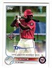New Listing2022 Topps Pro Debut #PD-191 TJ White Prospect Auto Autograph FCL Nationals