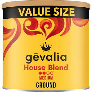 Gevalia House Blend Medium Roast Ground Coffee, 30.8 oz Canister