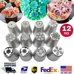 Cake Decorating Set Russian Piping Tips Flower Icing Nozzles Cake Pastry Baking