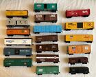 HO Box Cars & Stock Cars w/ plastic wheels & body-mounted knuckle couplers
