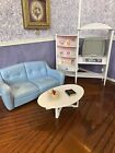 Barbie Furniture So Real So Now Family Room PlaySet 1998 Lot. Read