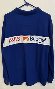 Avis Budget Employee Car Rental Polo Shirt Long Sleeve Design By Jeff Banks XL