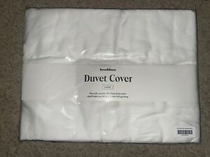 Brooklinen NEW Luxe Sateen Duvet Cover - Full/Queen / Solid White - Ships Today