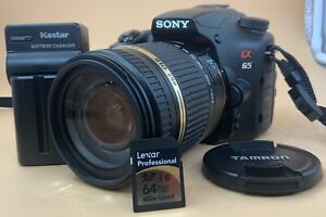Sony Alpha A65 Digital SLR Camera Black W/ Tamron 18-270mm f/3.5-6.3 Photography