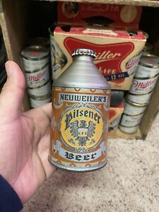 Neuweilers Crowntainer  Beer Can Cone Top Louis Neuweiler Brewing Allentown Pa