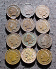 LOT OF OLD COINS OF UNITED STATES OF AMERICA 1 CENT INDIAN HEAD PENNY - MIX 371