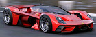FERRARI Race Car Racing Hypercar Concept Red Custom Built LARGE 1:12SCALE MODEL (For: Ferrari Testarossa)