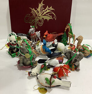 The Danbury Mint SongBird  Christmas Collection Hanging Ornaments Set Of 12