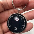 Carroll Shelby Ford Mustang Tachometer RPM Gauge Keychain Reproduction