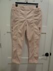 So Slimming By Chico's Size 2.5 / 14 Pale Pink Roll Up PULL ON Pants Barely Worn
