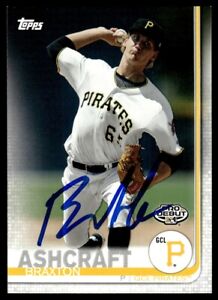 New Listing2019 Topps Pro Debut Braxton Ashcraft Auto GCL Pirates #190 Card COA Signed