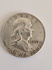1953-D Silver Benjamin Franklin Half Dollar Coin  90% Silver