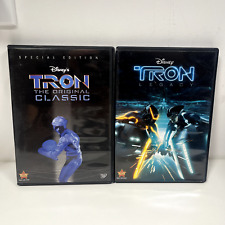 (2) Disney Tron DVD Lot: Tron + Tron: Legacy    Jeff Bridges