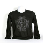 Black Northwest Native Sun Design Long Sleeve Shirt American Apparel