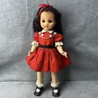 Vintage Ideal Betsy McCall Doll Sleep Eyes Wig Hair 13in Red Dress