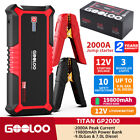 GOOLOO New GP2000 Jump Starter 12V 2000A Portable Battery Charger Jump Pack