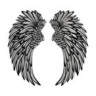 Angel Wings Metal Wall Art Hanging Metal Angel Wings Wall Decor with LED Light