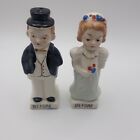 Novelty Salt and Pepper Shakers Bride and Groom Before and After Empress