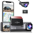 JOMISE Dash Cam 4K 3840x2160P WIFI GPS Front Rear Car Dash Camera Night Vision