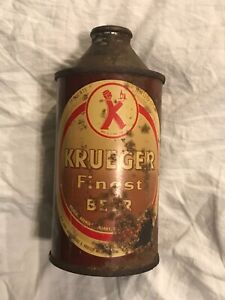 KRUEGER Finest Beer Vintage  Cone Top Can Krueger Brewing 12 oz 172-6