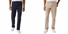 Izod Men’s Liberty Pants Stretch Fabric 5 Pocket Style Blue & Tan colors NEW