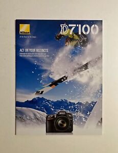 Nikon Brochure D7100 Digital SLR Camera, Genuine Original Brochure English (NOS)