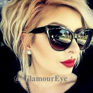 Large Cat Eye Rockabilly WaYfe Fashion Mohotani PinUP Big Women Sunglasses 018 L