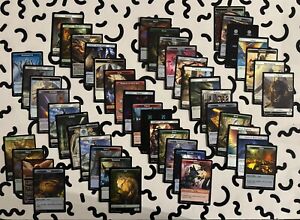 MTG 100 DOUBLE-SIDED TOKENS ASSORTED CARD LOT! (Magic: the Gathering)