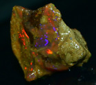 Multi Fire Opal Rough 44.00 Carat Natural Ethiopian Opal Raw Welo Opal Gemstone