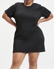 Good American New Womens Size 7 Black Scuba Mini Tee Short Dress