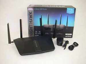 Netgear Nighthawk AX6 AX5400 Dual-Band Wi-Fi 6-Stream WiFi Router RAX50-100NAS