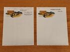 2x McCormick Deering Farm Machines and Implements IHC Letter Stationery