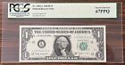 1963 B One Dollar BARR $1 Federal Reserve Note PCGS 67 PPQ Superb Gem New #75533